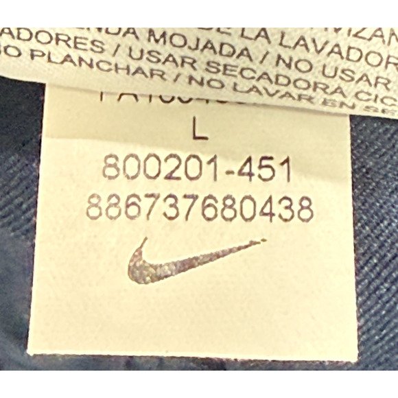 Nike Sweatpants Mens Large Blue Dri Fit Training Elastic Waist Measures 29X30 - Picture 10 of 11